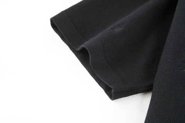 LV Minimalist Design T- shirt Black Coton Spandex