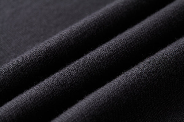 CD Embroidered Logo Sweater Black Wool Cotton