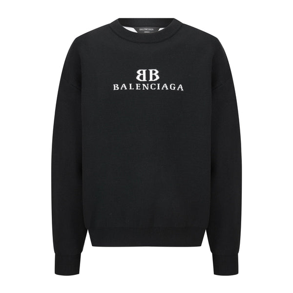 Balenciaga 25 Sweater Black Wool 0002