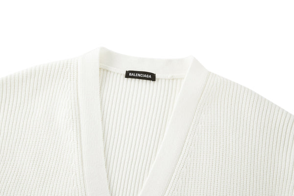 Balenciaga 25 Cardigan White Wool 0014