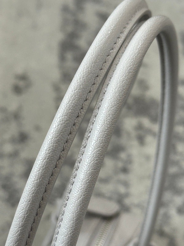 LE TECKEL SMALL BAG 27 IN PLATINUM GOATSKIN