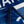FLOWER BLANKET IN COBALT BLUE MIX WHITE MILK VELVET 142843
