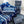 FLOWER BLANKET IN COBALT BLUE MIX WHITE MILK VELVET 142843