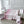 NEO MONOGRAM BLANKET IN WHITE MIX BABY PINK MILK VELVET 273949
