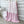 NEO MONOGRAM BLANKET IN WHITE MIX BABY PINK MILK VELVET 273949