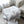 NEO MONOGRAM BLANKET IN WHITE MIX LIGHT GRAY MILK VELVET 273950