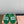 Miu slippers Green With White Lettering Pure Wool