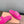 Miu slippers Pink With Light Brown Lettering Pure Wool