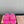 Miu slippers Pink With Light Brown Lettering Pure Wool