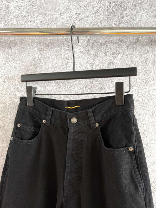 Jeans neri dritti YSL in cotone