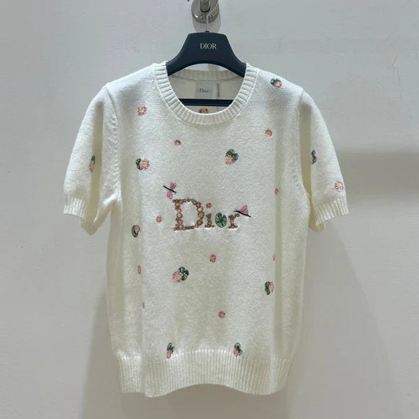 CD 2026 T-shirt Cream Wool 535385