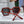 SQUARE SUNGLASSES 581355 IN RED ACETATE GREY LENSES