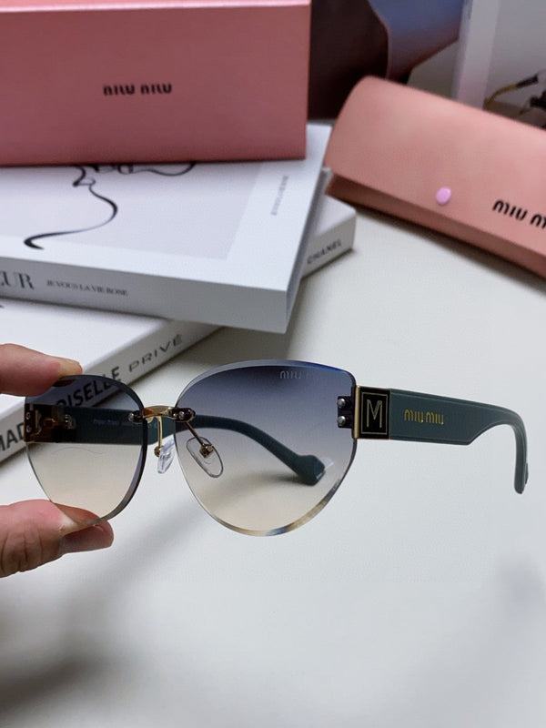 LUNETTES DE SOLEIL LOGO 513012 EN ACÉTATE BLEU