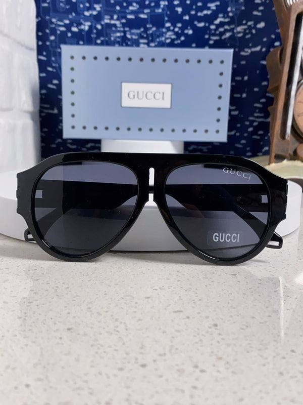 OCCHIALI DA SOLE CON MONTATURA AVIATOR 575853 IN ACETATO NERO