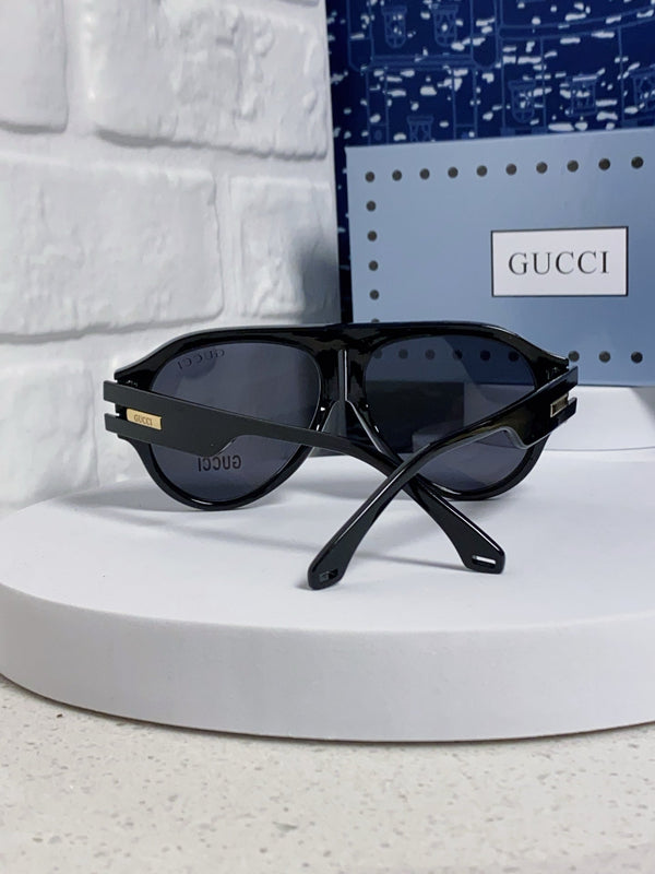 OCCHIALI DA SOLE CON MONTATURA AVIATOR 575853 IN ACETATO NERO
