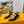 ALLURE HIGH 4.5 CM SLINGBACK IN BLACK MIX SAND BROWN CALFSKIN