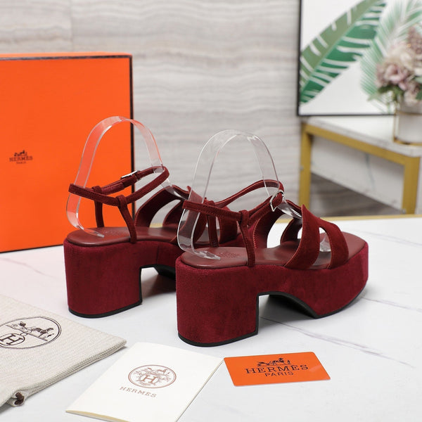 Sandalo HM Jam 70 in pelle scamosciata bordeaux 120315