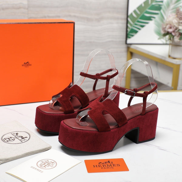 Sandalo HM Jam 70 in pelle scamosciata bordeaux 120315
