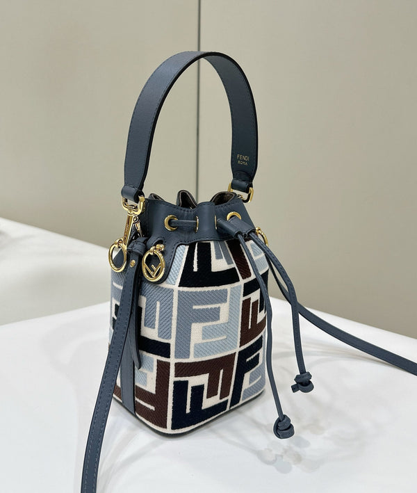 MON TRESOR 18 IN COLORFUL CANVAS WITH FF MOTIF EMBROIDERED