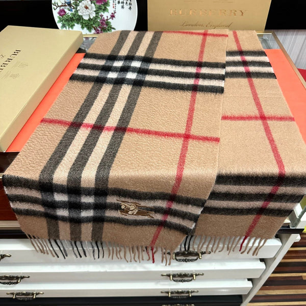 BBR Écharpe double face 180 cm cachemire beige 293003