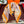 HM 25s Foulard 90cm Orange Rose clair Cachemire Soie 965568