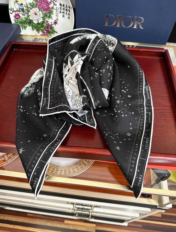 CD 26s Scarf 90cm Silk 303323