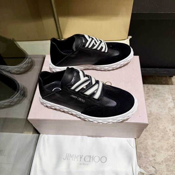 Jimmy Diamond Light Flex Sneaker Black Suede Leather 715044