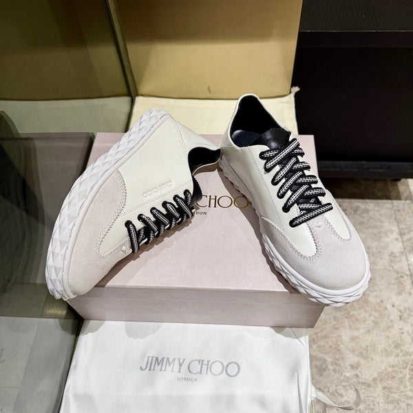 Jimmy Diamond Light Flex Sneaker Cream Grey Suede Leather 715043