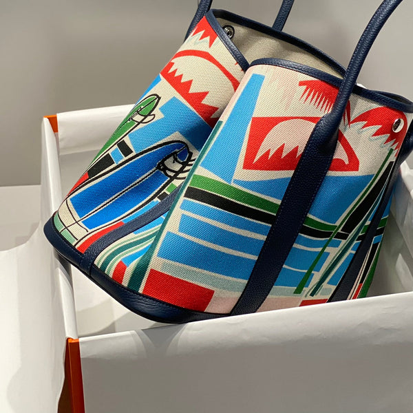 HM Garden Party 36 Multicolor Canvas e Pelle di Vitello Negonda 243410
