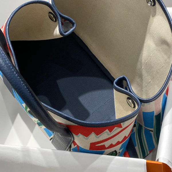 HM Garden Party 36 Multicolor Canvas e Pelle di Vitello Negonda 243410