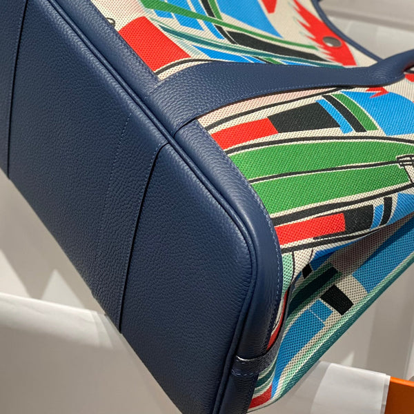 HM Garden Party 36 Multicolor Canvas e Pelle di Vitello Negonda 243410