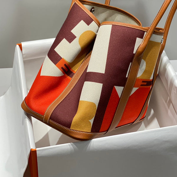 HM Garden Party 36 Multicolor Canvas e Pelle di Vitello Negonda 243400