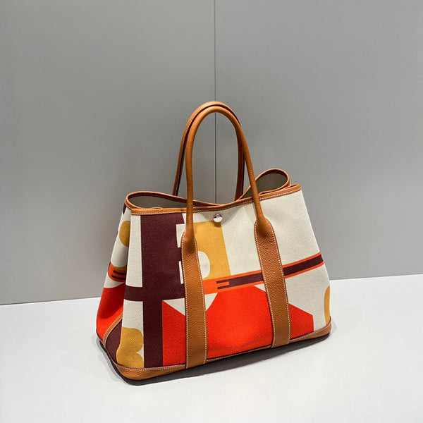 HM Garden Party 36 Multicolor Canvas e Pelle di Vitello Negonda 243400