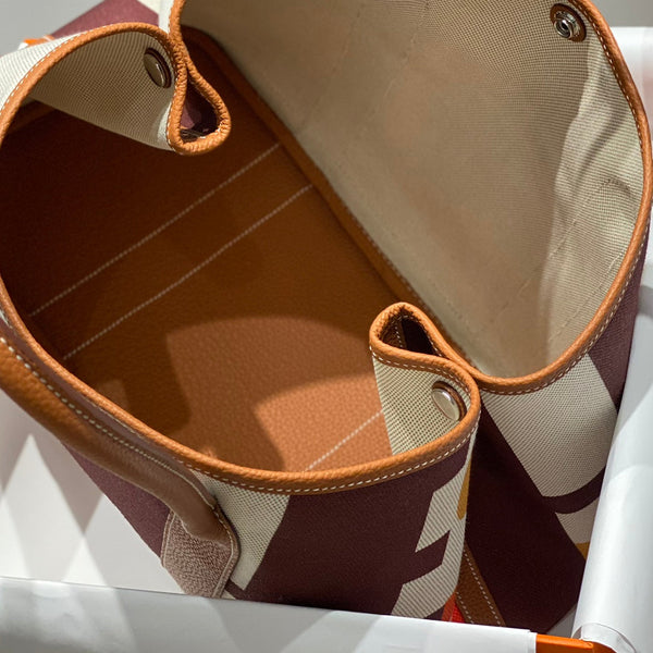 HM Garden Party 36 Multicolor Canvas e Pelle di Vitello Negonda 243400