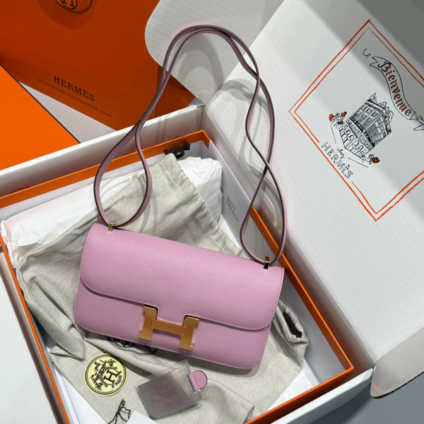 HM Constance Elan 24 Rosa tenue Epsom Oro Hardware 237348