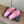 dad sandals pink triple strap lambskin mules