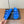 dad sandals blue triple strap lambskin mules