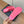 dad sandals dark pink triple strap lambskin mules