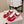 Loe Ballet Runner Slip-On Red Suede Nylon 833799