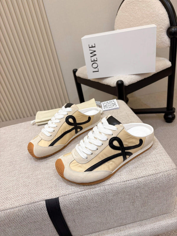 Loe Ballet Runner Slip-On Khahi Beige Suede Nylon 833804