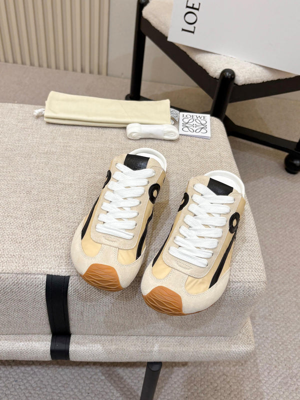Loe Ballet Runner Slip-On Khahi Beige Suede Nylon 833804
