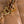 SMALL VANITY CASE 17 WITH HANDLE IN RUSSET BROWN CALFSKIN GOLD METAL CHAIN