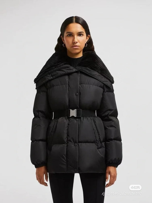 Moncler 25 Brasseurs Short Jacket Black Polyester 291396