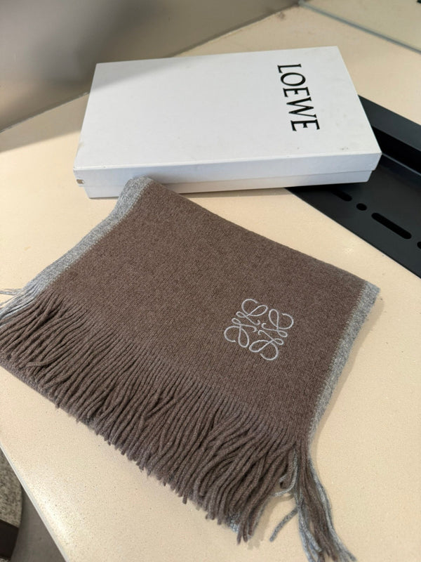 Loewe Scarf 180CM Brown Cashmere 968541