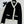 CC Cardigan In Black Mix White Wool
