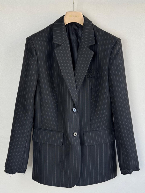 Miu Miu 25 Suit Jacket Black Wool