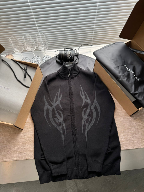 Balenciaga 25 Turtleneck Sweater Black Wool 0018