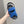 HM ELECTRIC SANDAL COBALT FABRIC AND CALFSKIN