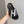 HM SLIPPERS BLACK MONOGRAM CANVAS