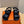 HM Men's Junior Sandal Black Orange Calfskin 643235